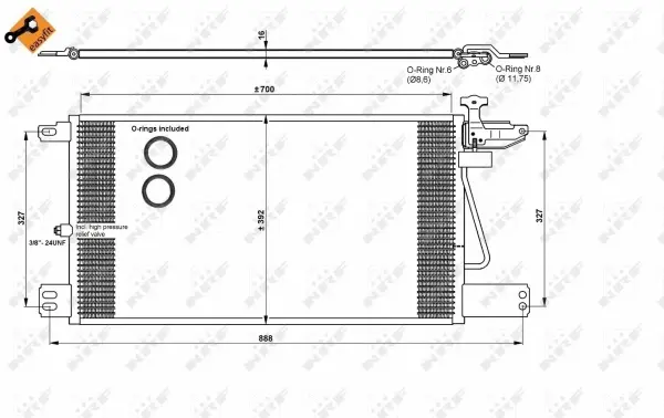 Condenser, air conditioning (WG2260807)
