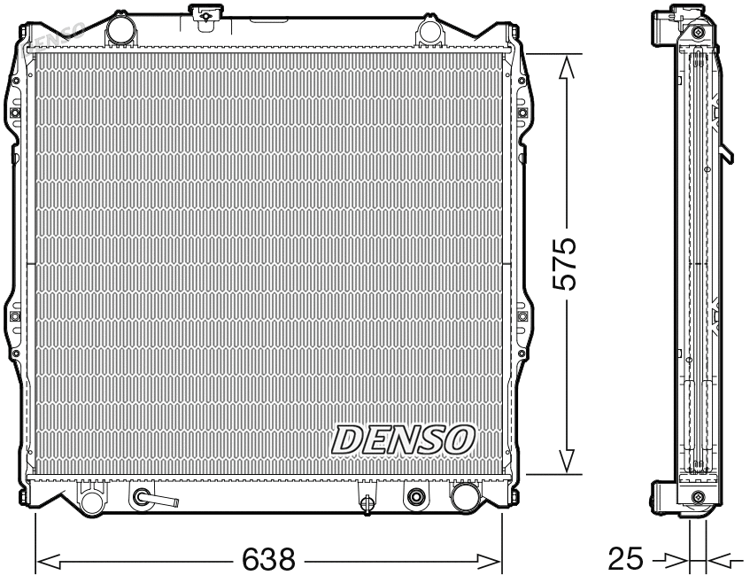 Radiator, engine cooling (WG2270692)