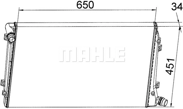 Radiator, engine cooling