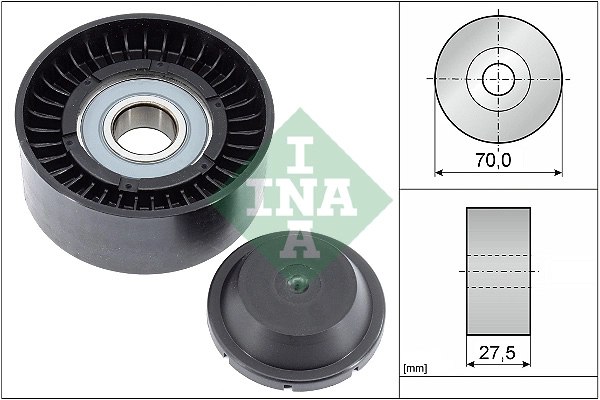 Deflection/Guide Pulley, V-ribbed belt (WG1253103)