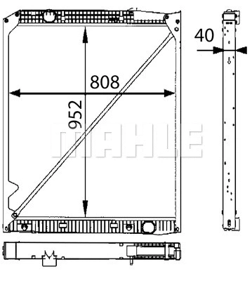 Radiator, engine cooling