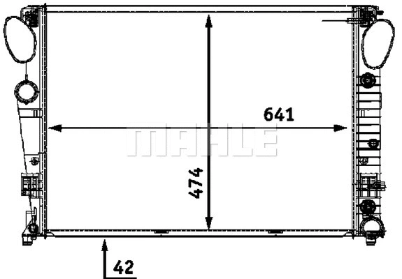 Radiator, engine cooling