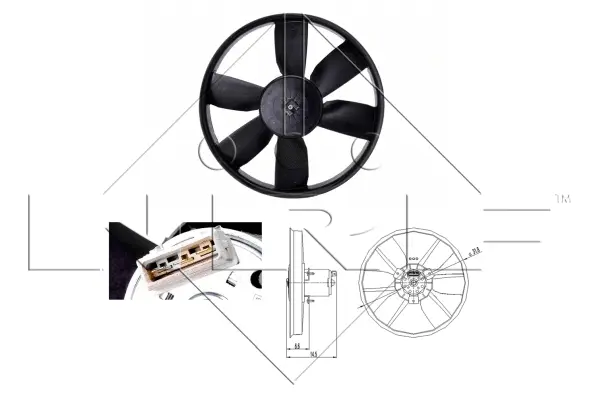 Fan, engine cooling (WG1720363)