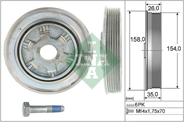 Belt Pulley Set, crankshaft (WG1903375)