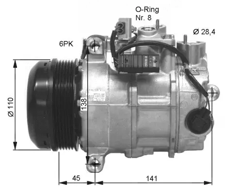 Compressor, air conditioning (WG2159506)