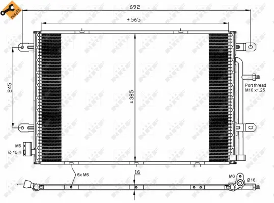 Condenser, air conditioning (WG2161127)
