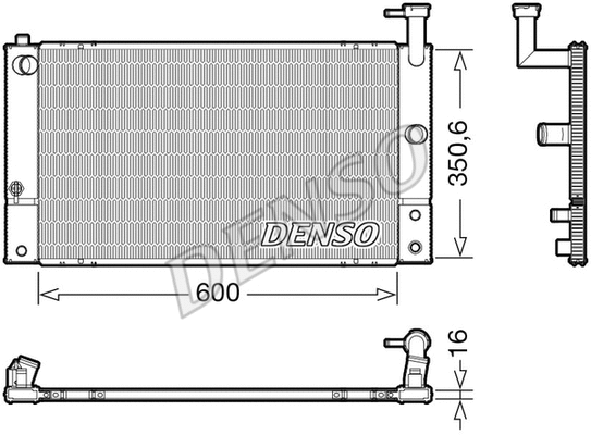 Radiator, engine cooling (WG2170218)