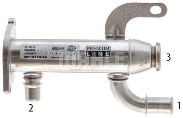 Cooler, exhaust gas recirculation