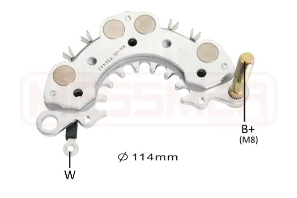 Rectifier, alternator (WG2012564)