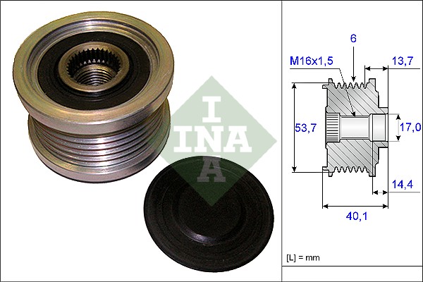 Alternator Freewheel Clutch (WG1253774)