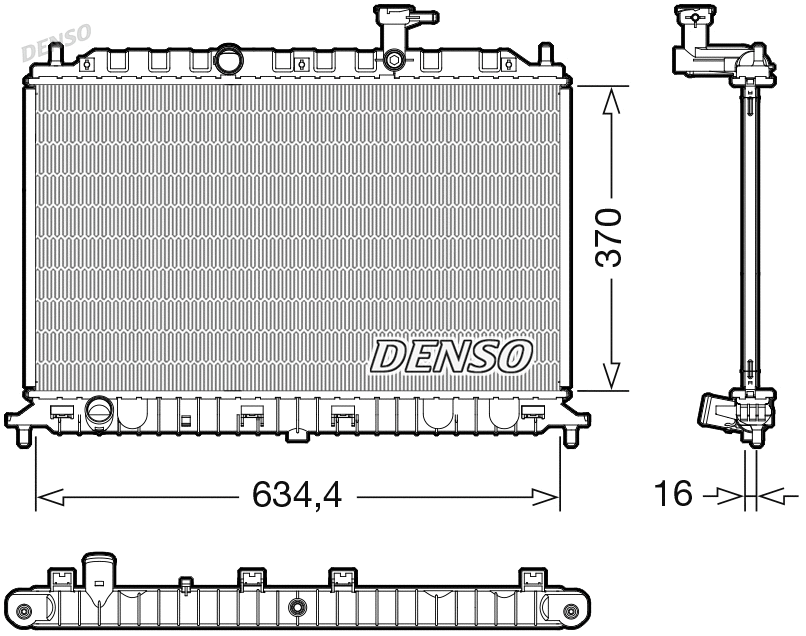 Radiator, engine cooling (WG2270666)