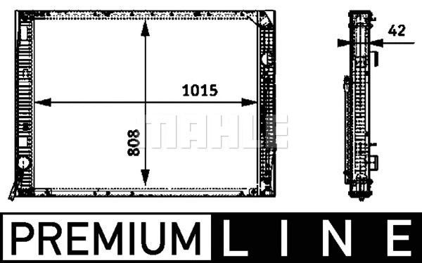 Radiator, engine cooling