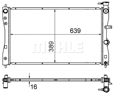 Radiator, engine cooling