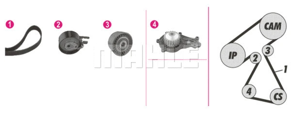Water Pump & Timing Belt Kit (WG2182228)