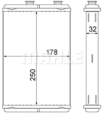 Heat Exchanger, interior heating (WG2179973)