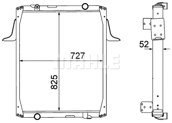 Radiator, engine cooling (WG2182742)