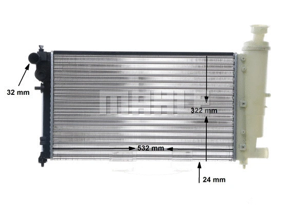 Radiator, engine cooling