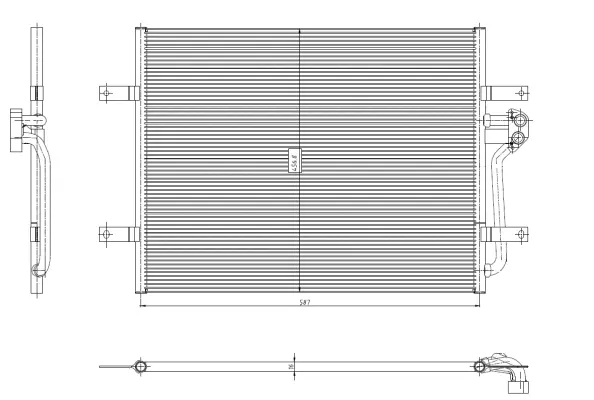 Condenser, air conditioning (WG2160701)