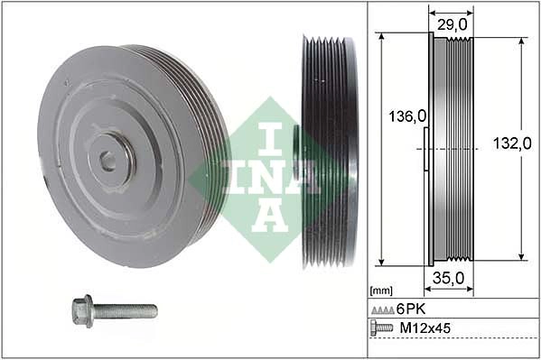 Belt Pulley Set, crankshaft (WG1903371)