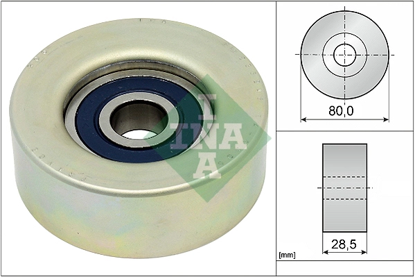 Deflection/Guide Pulley, V-ribbed belt (WG1966370)