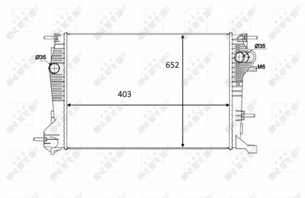 Radiator, engine cooling (WG1723439)
