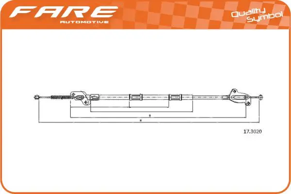 Cable Pull, parking brake (19313)