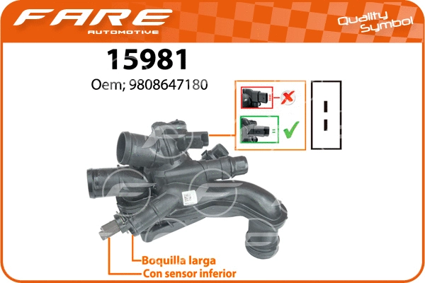 Thermostat, coolant (15981)