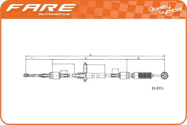 Cable Pull, manual transmission (29571)