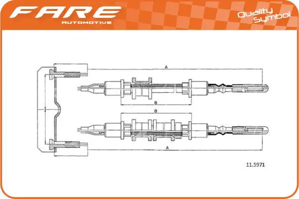 Cable Pull, parking brake (18636)