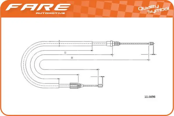 Cable Pull, parking brake (18863)