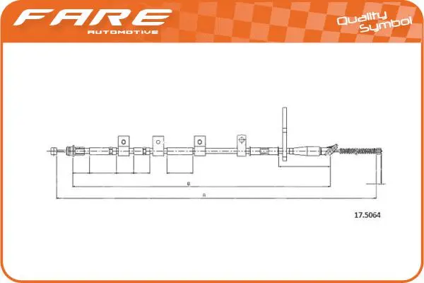 Cable Pull, parking brake (19012)