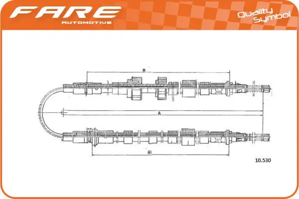 Cable Pull, parking brake (18180)