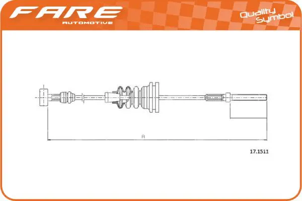 Cable Pull, parking brake (19127)