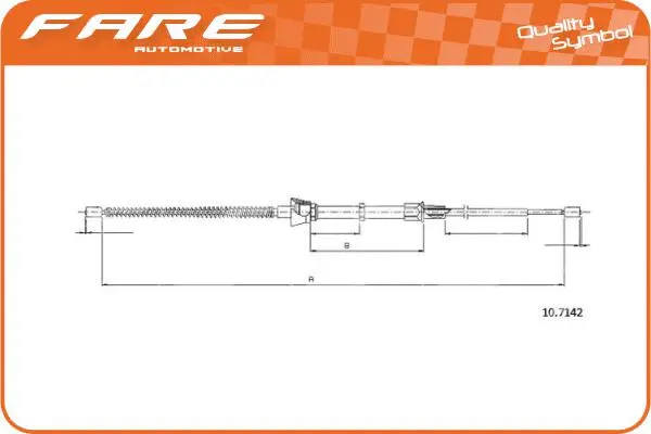 Cable Pull, parking brake (19301)
