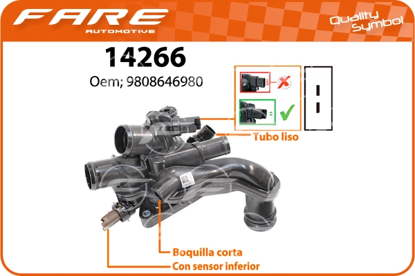 Thermostat, coolant (14266)