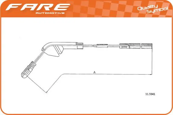 Cable Pull, parking brake (18640)