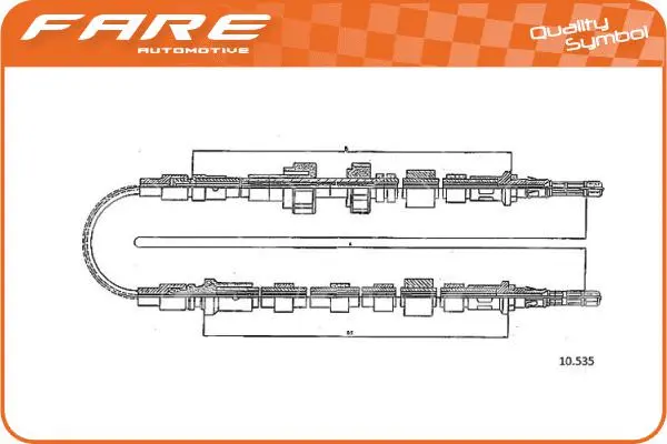 Cable Pull, parking brake (18183)