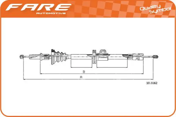Cable Pull, parking brake (19191)