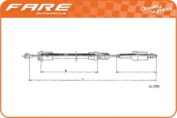 Cable Pull, clutch control (24819)