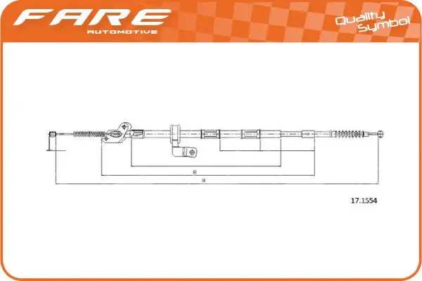 Cable Pull, parking brake (19151)