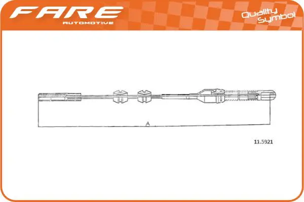 Cable Pull, parking brake (18634)
