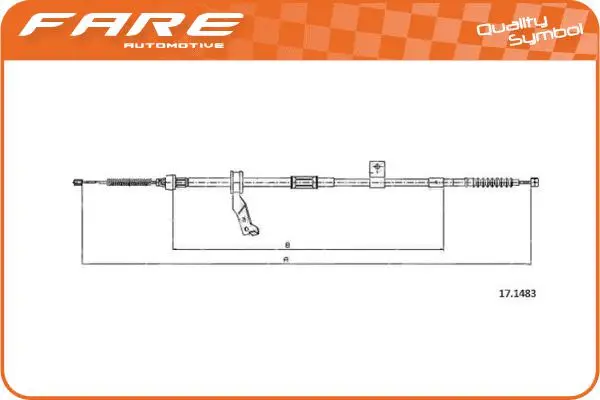 Cable Pull, parking brake (19162)