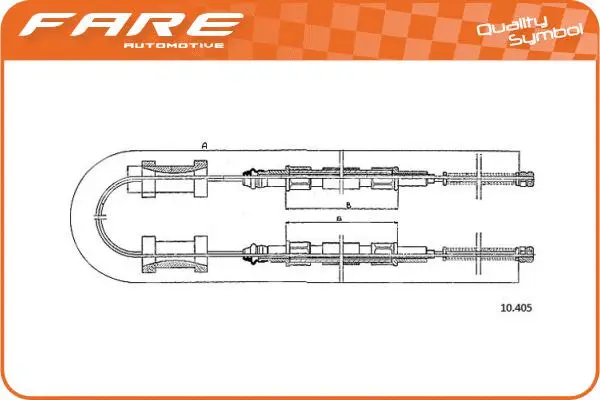 Cable Pull, parking brake (17699)