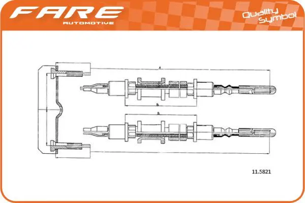 Cable Pull, parking brake (18628)