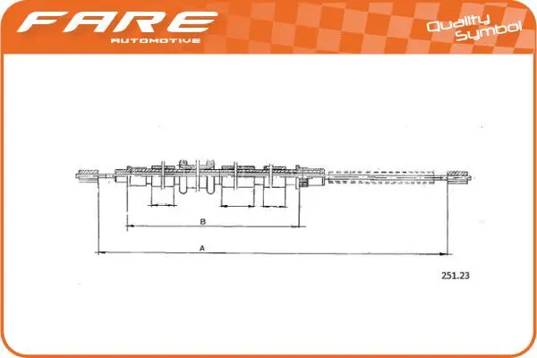 Cable Pull, parking brake (17676)