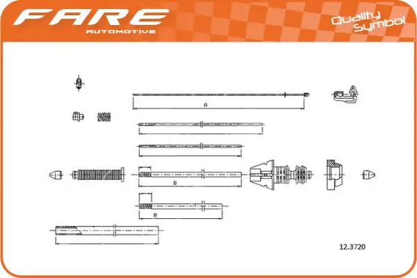 Cable Pull, parking brake (18108)