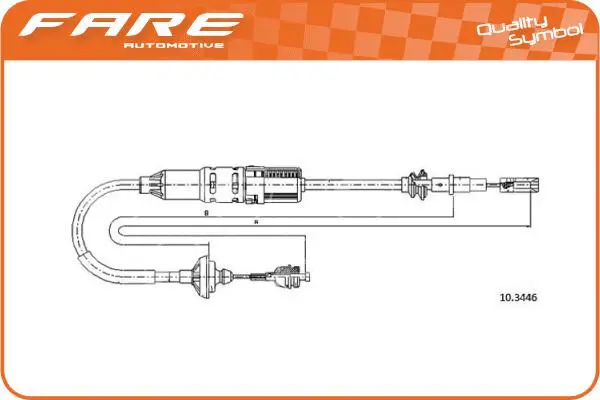 Cable Pull, clutch control (24848)