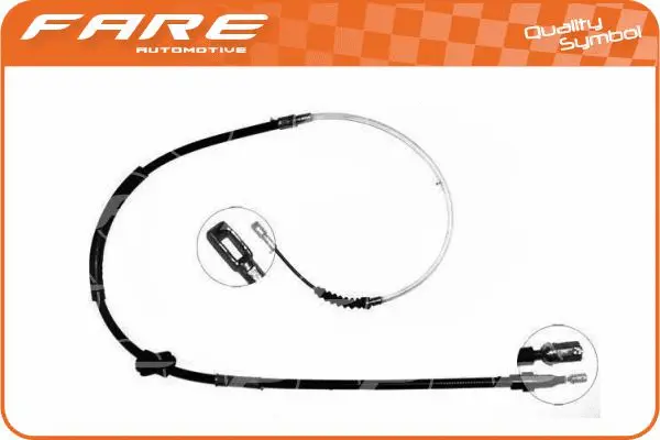 Cable Pull, parking brake (17728)