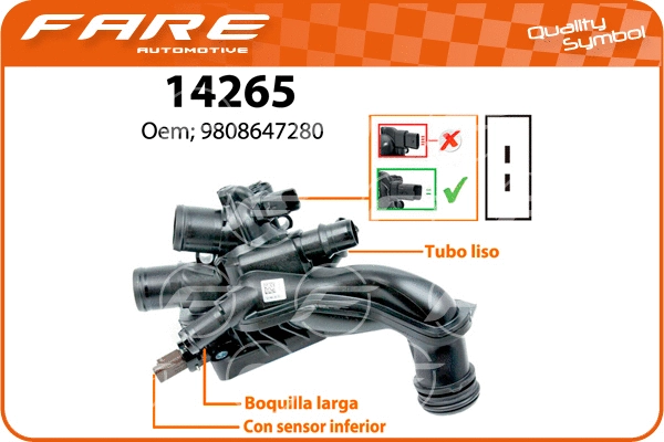 Thermostat, coolant (14265)