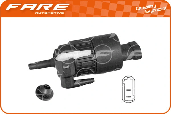 Washer Fluid Pump, window cleaning (9725)